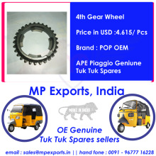 Tuk Tuk Pièces 4th Gear Wheel Ape Piaggio